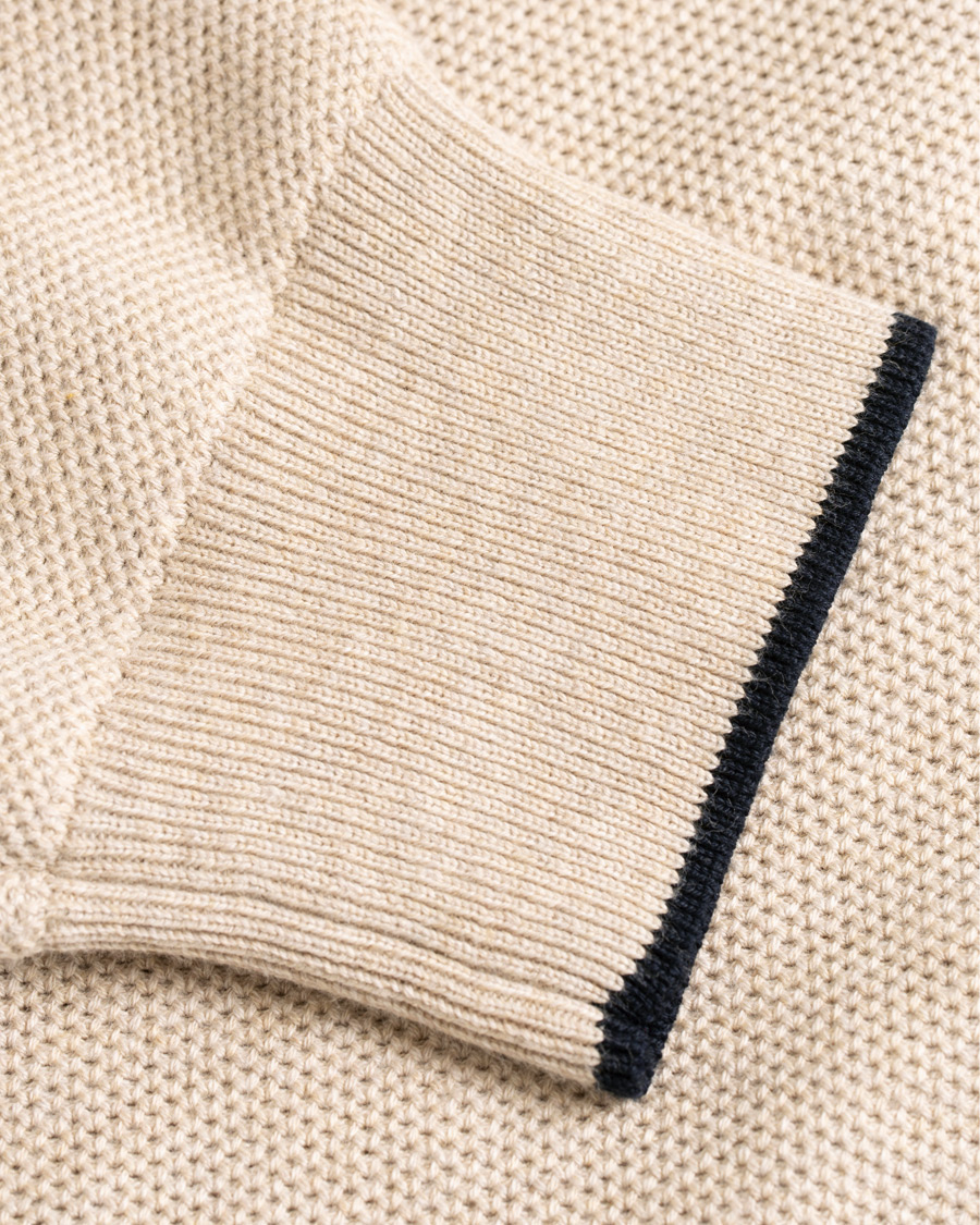 Herre | Trøjer | Polo Ralph Lauren | Texture Half Zip Oatmeal Heather
