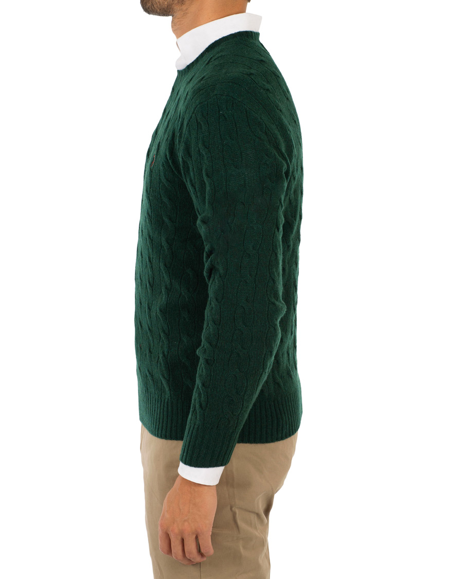Herre | Trøjer | Polo Ralph Lauren | Wool/Cashmere Cable Crew Neck College Green
