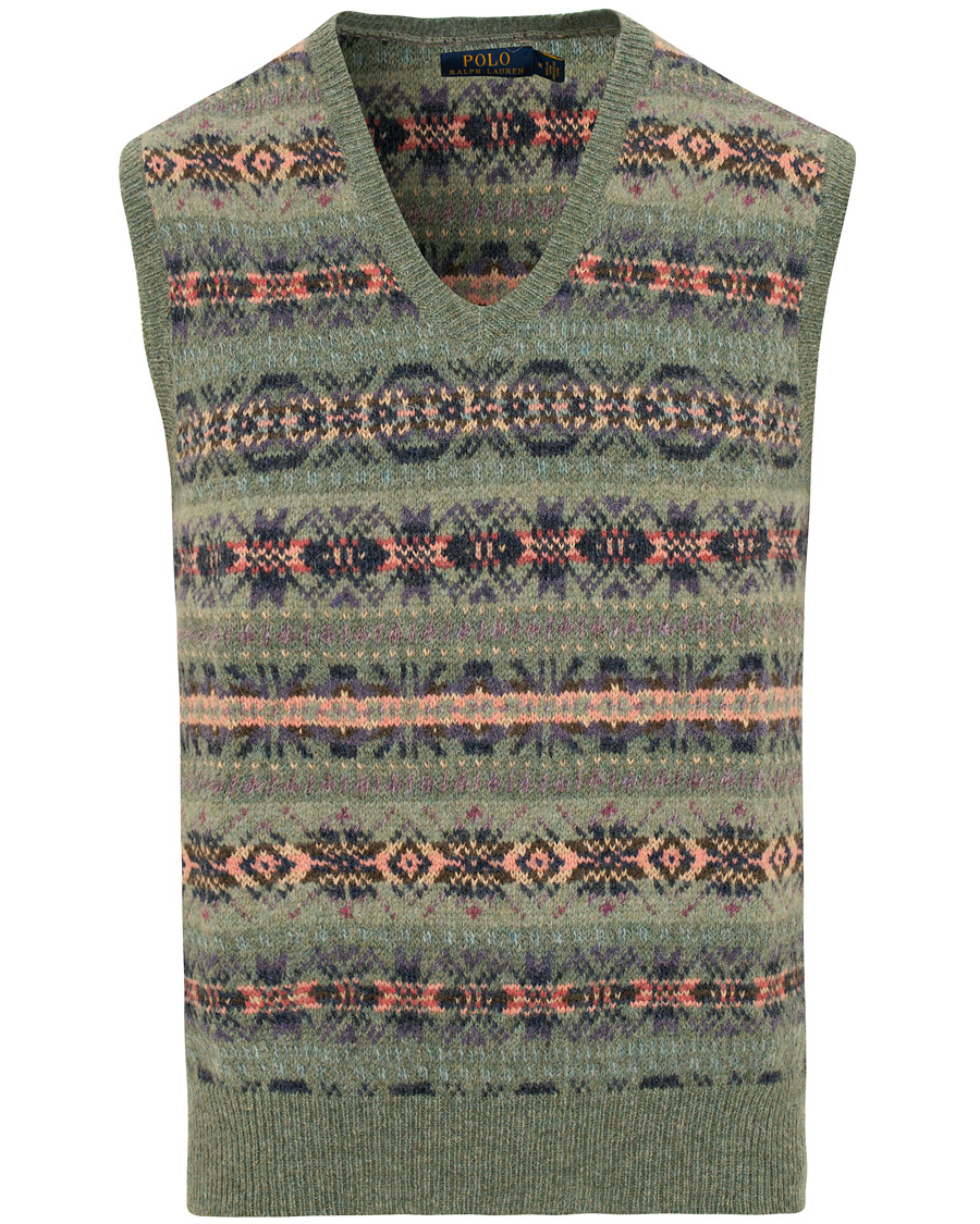 Herre | Trøjer | Polo Ralph Lauren | Wool Fairisle Crew Vest Lovette/Multi