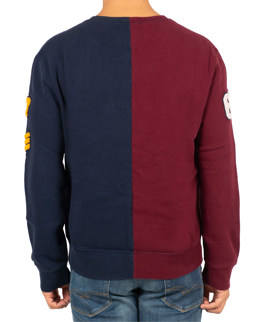Herre | Trøjer | Polo Ralph Lauren | Teddy P Crew Neck Sweatshirt Cruise Navy/Classic Wine