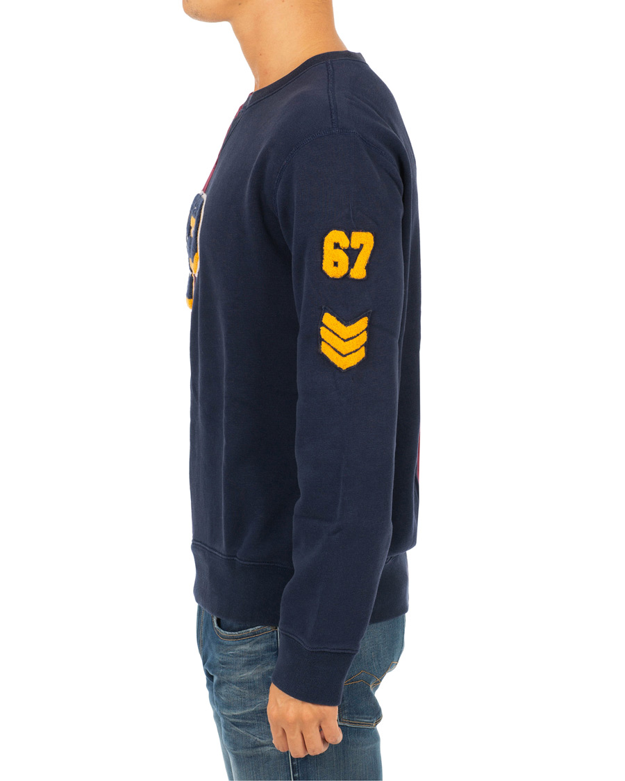 Herre | Trøjer | Polo Ralph Lauren | Teddy P Crew Neck Sweatshirt Cruise Navy/Classic Wine