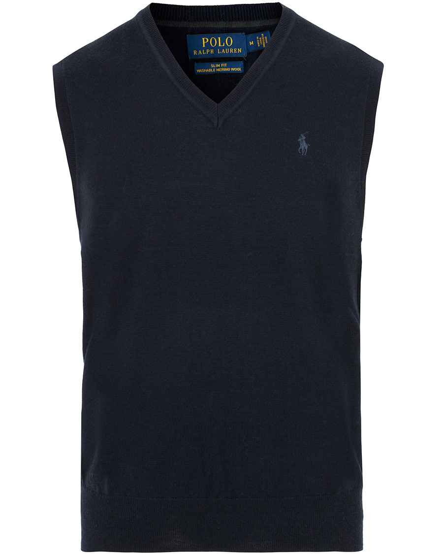 Herre | Trøjer | Polo Ralph Lauren | Merino Vest Hunter Navy
