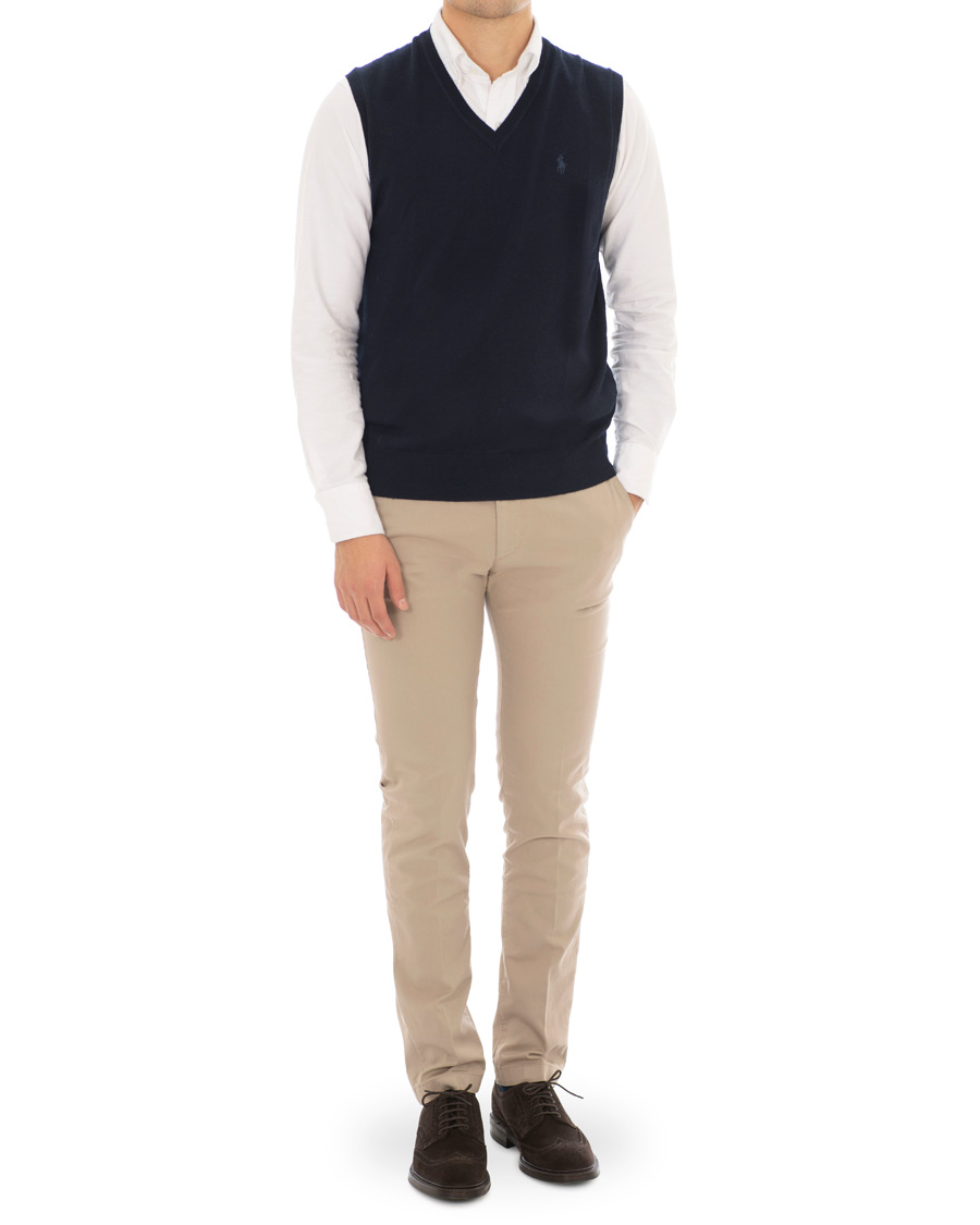 Herre | Trøjer | Polo Ralph Lauren | Merino Vest Hunter Navy