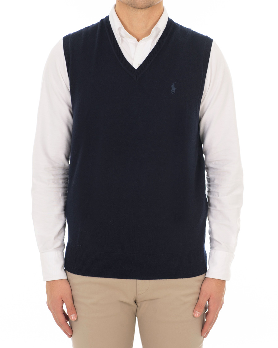 Herre | Trøjer | Polo Ralph Lauren | Merino Vest Hunter Navy