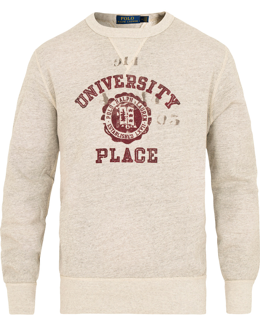 Herre | Trøjer | Polo Ralph Lauren | Varsity Crew Neck Sweatshirt Stadium Grey