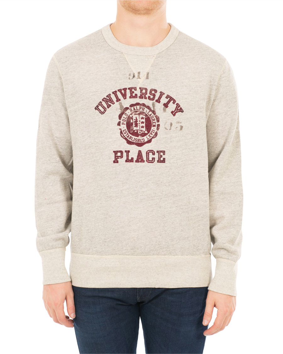 Herre | Trøjer | Polo Ralph Lauren | Varsity Crew Neck Sweatshirt Stadium Grey