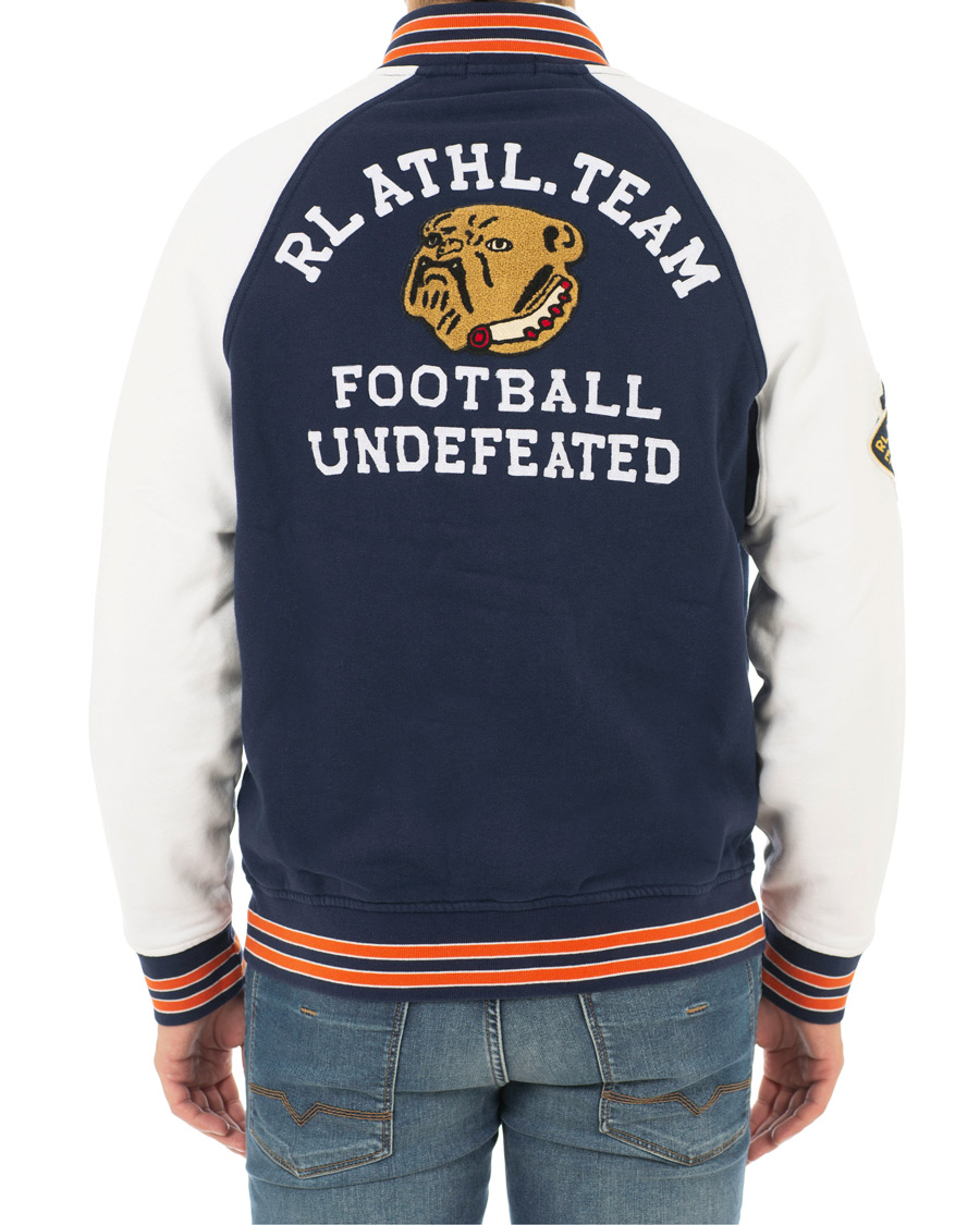 Herre | Trøjer | Polo Ralph Lauren | Varsity Teddy P Sweat Bomber Cruise Navy/White
