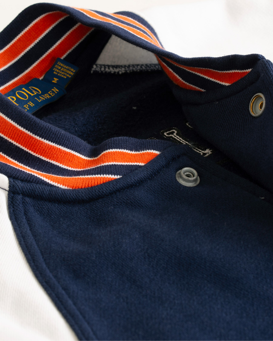 Herre | Trøjer | Polo Ralph Lauren | Varsity Teddy P Sweat Bomber Cruise Navy/White