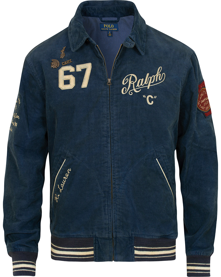 Herre | Jakker | Polo Ralph Lauren | Corduroy Backprint Jacket Norfolk Blue