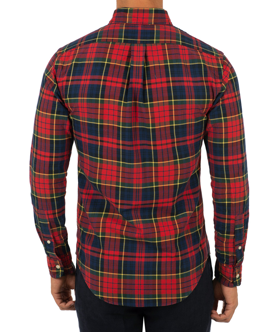 Herre | Skjorter | Polo Ralph Lauren | Slim Fit Check Shirt Crimson/Canary