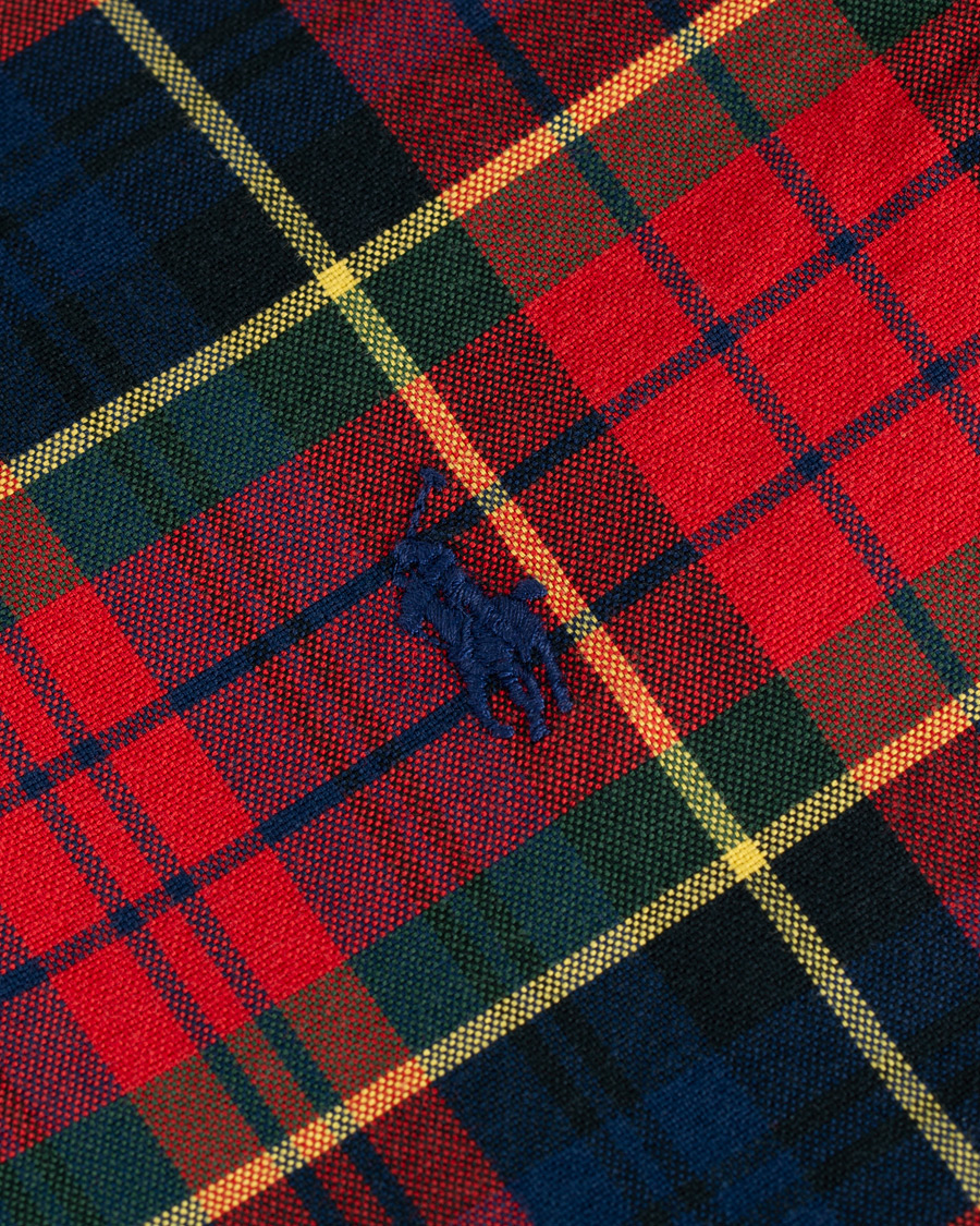 Herre | Skjorter | Polo Ralph Lauren | Slim Fit Check Shirt Crimson/Canary