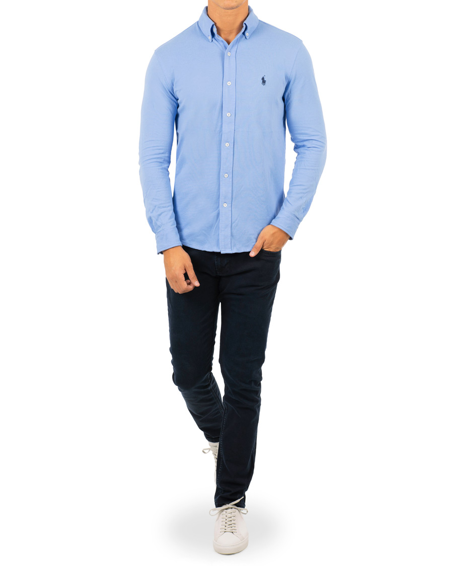 Herre | Skjorter | Polo Ralph Lauren | Slim Fit Featherweight Shirt Cabana Blue