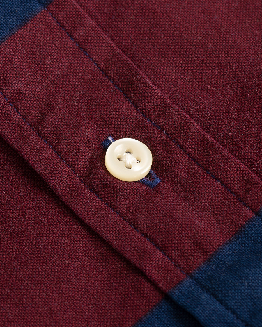 Herre | Skjorter | Polo Ralph Lauren | Core Fit Barstripe Shirt Burgundy/Blue