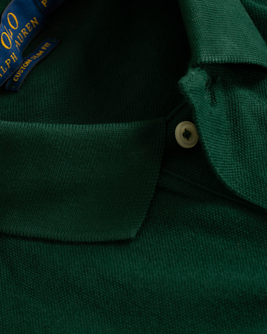Herre | Polotrøjer | Polo Ralph Lauren | Custom Slim Fit Crest Polo College Green