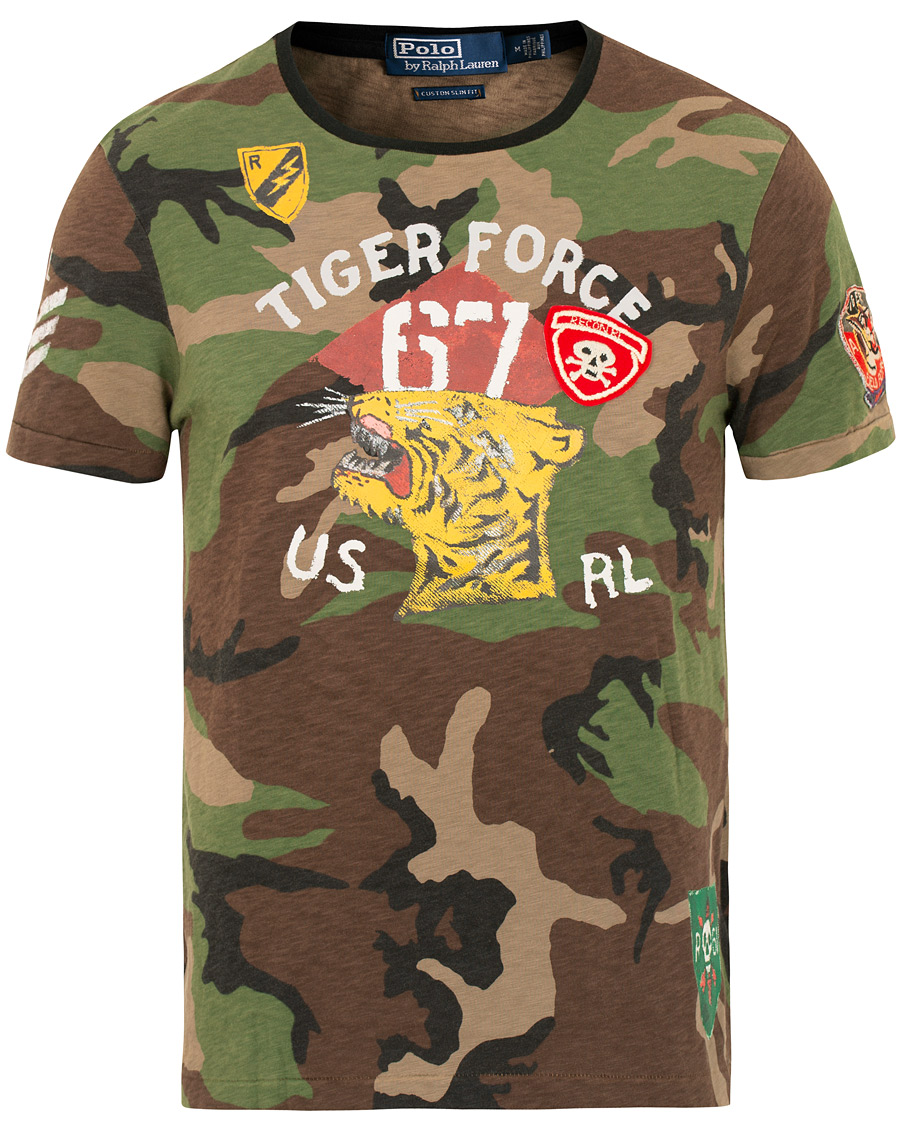 Herre | T-Shirts | Polo Ralph Lauren | Tiger Crew Neck Tee Camo