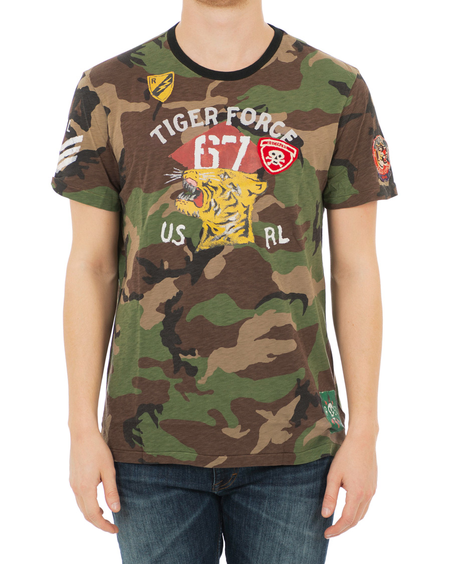 Herre | T-Shirts | Polo Ralph Lauren | Tiger Crew Neck Tee Camo