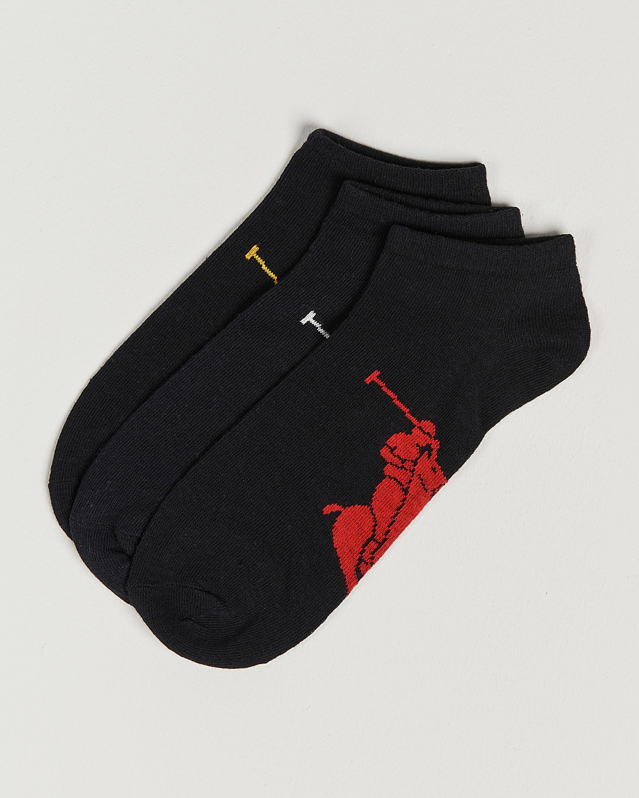 Herre | Strømper | Polo Ralph Lauren | 3-Pack Sneaker Sock Black