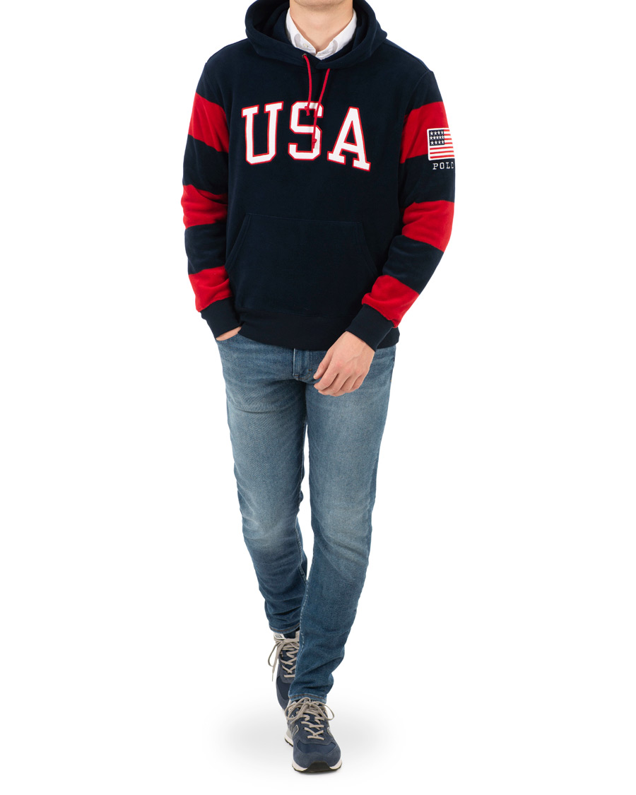 Herre | Trøjer | Polo Ralph Lauren | USA Fleece Hoodie Navy