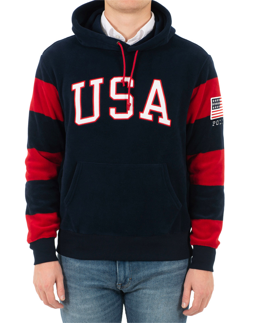Herre | Trøjer | Polo Ralph Lauren | USA Fleece Hoodie Navy