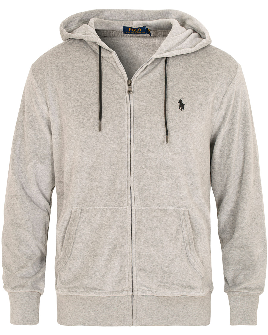 Herre | Trøjer | Polo Ralph Lauren | Velvet Full Zip Hoodie Andover Heather
