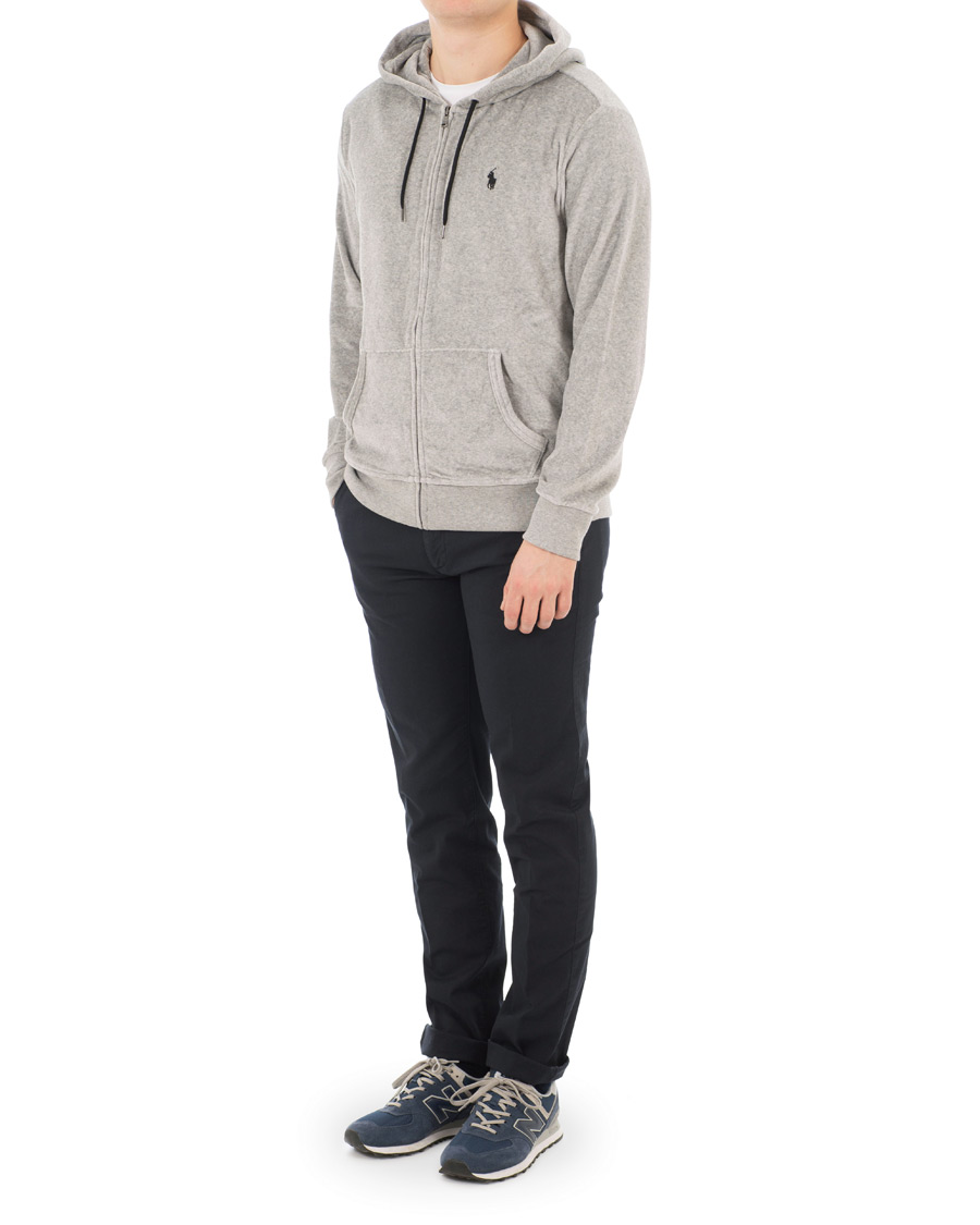 Herre | Trøjer | Polo Ralph Lauren | Velvet Full Zip Hoodie Andover Heather