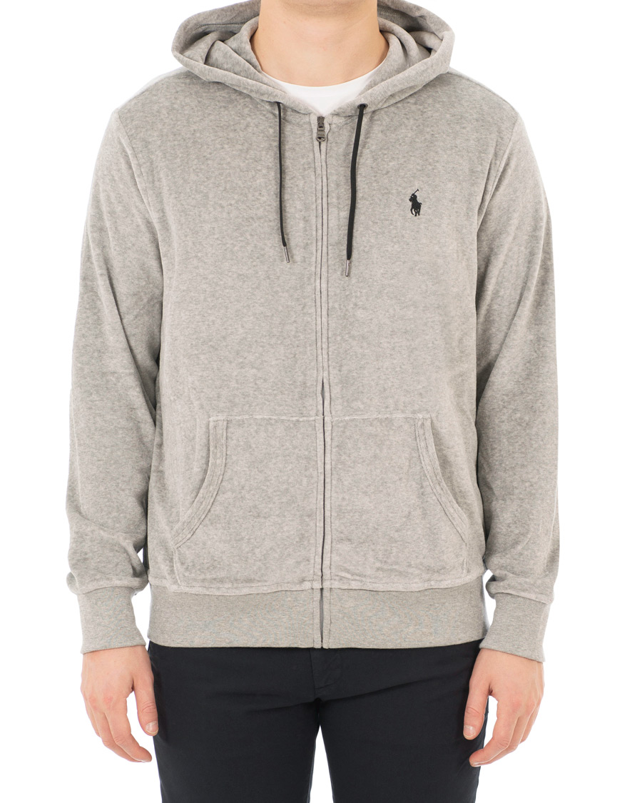 Herre | Trøjer | Polo Ralph Lauren | Velvet Full Zip Hoodie Andover Heather