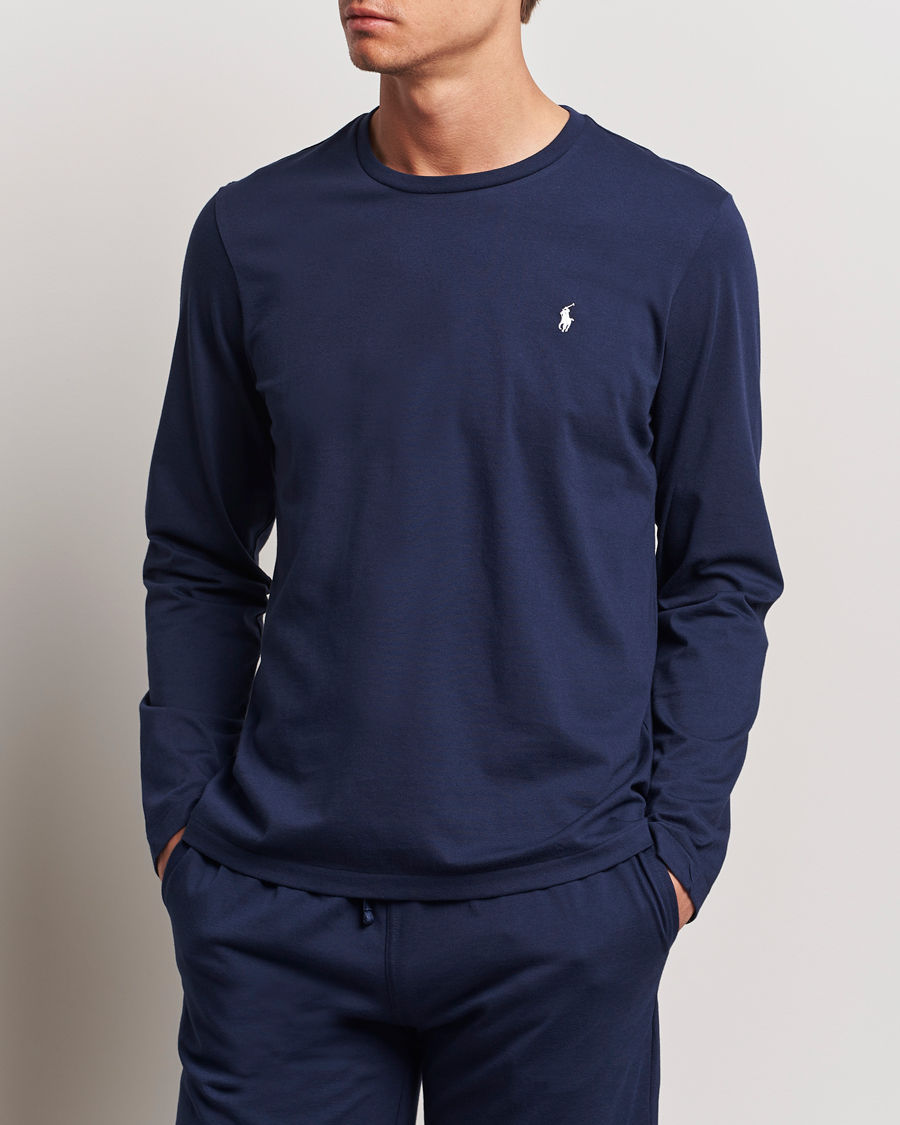 Herr | Långärmade t-shirts | Polo Ralph Lauren | Liquid Cotton Long Sleeve Crew Neck Tee Cruise Navy