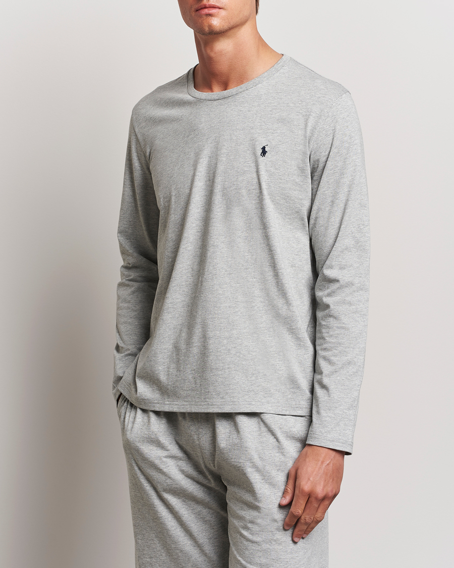 Herre |  | Polo Ralph Lauren | Liquid Cotton Long Sleeve Crew Neck Tee Andover Heather