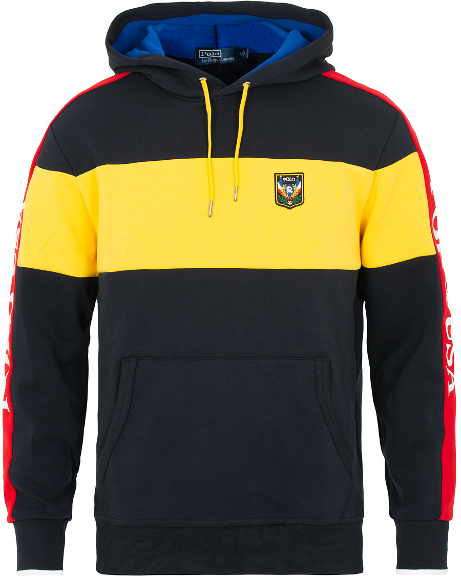 Herre | Trøjer | Polo Ralph Lauren | Active Block Hoodie Yellow/Navy