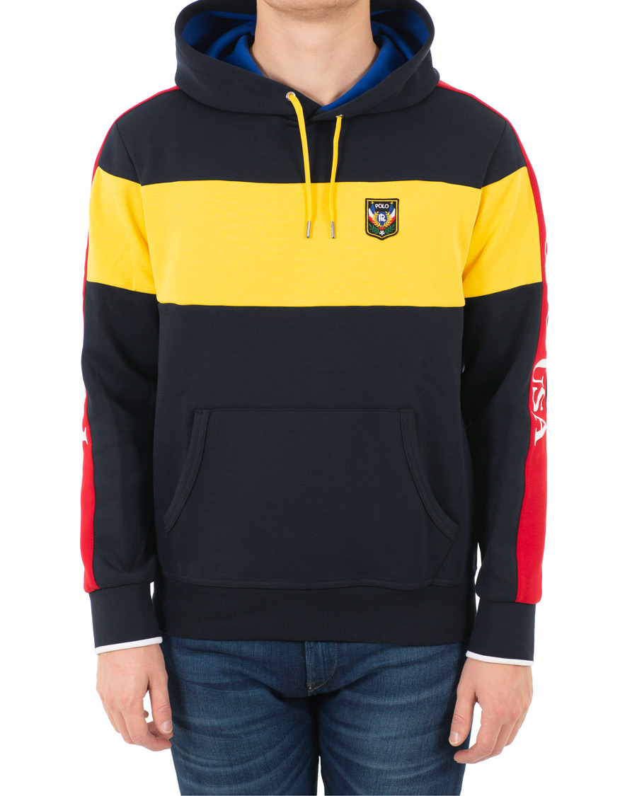 Herre | Trøjer | Polo Ralph Lauren | Active Block Hoodie Yellow/Navy