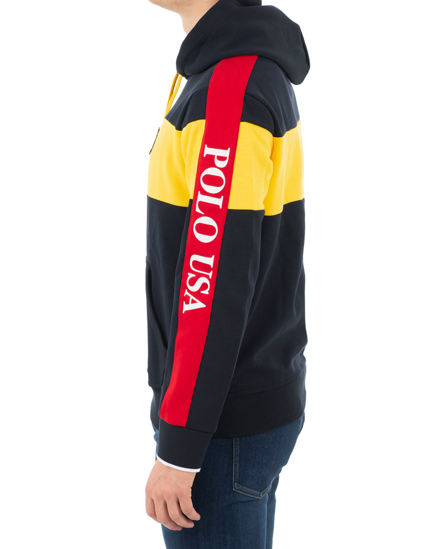 Herre | Trøjer | Polo Ralph Lauren | Active Block Hoodie Yellow/Navy
