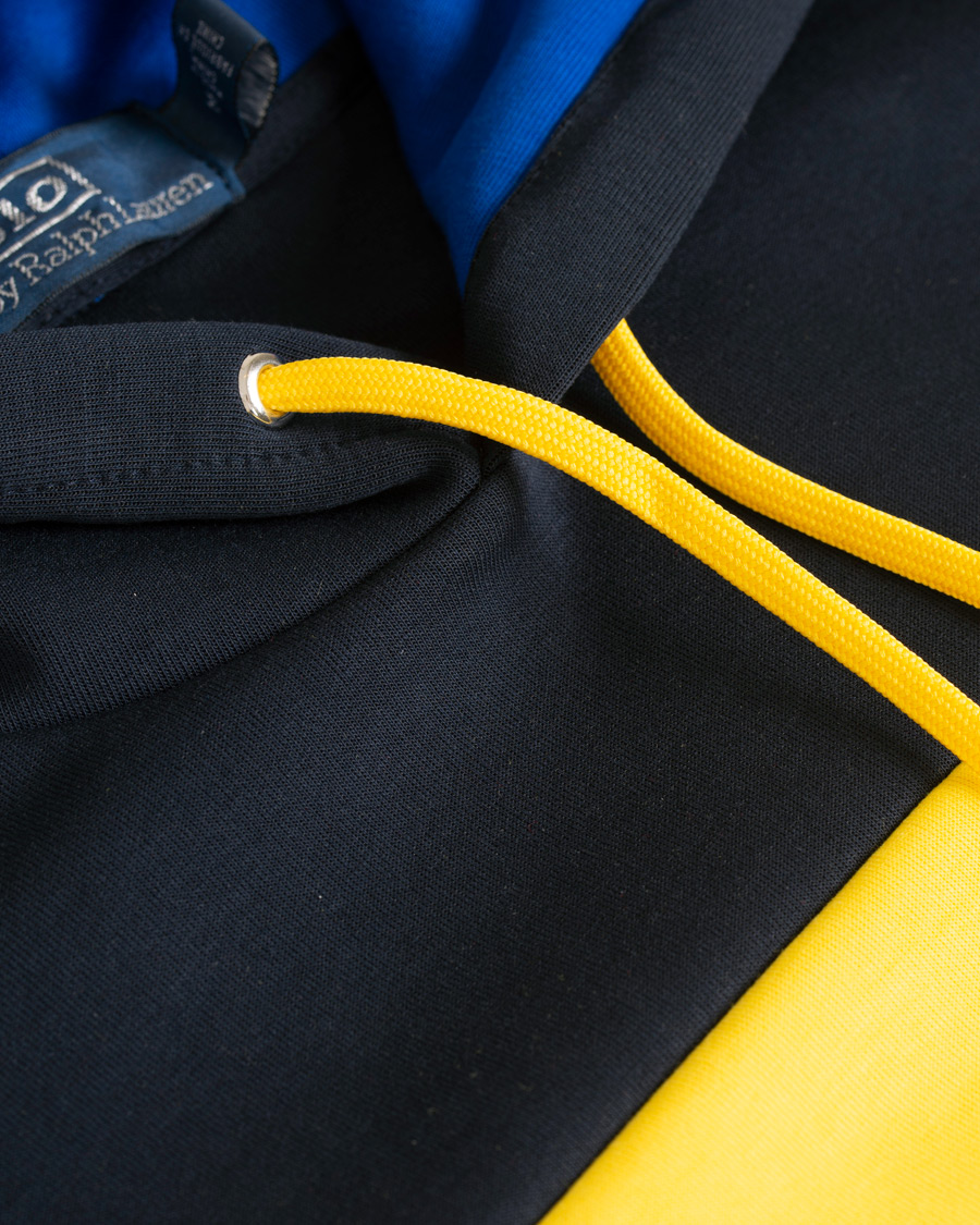 Herre | Trøjer | Polo Ralph Lauren | Active Block Hoodie Yellow/Navy