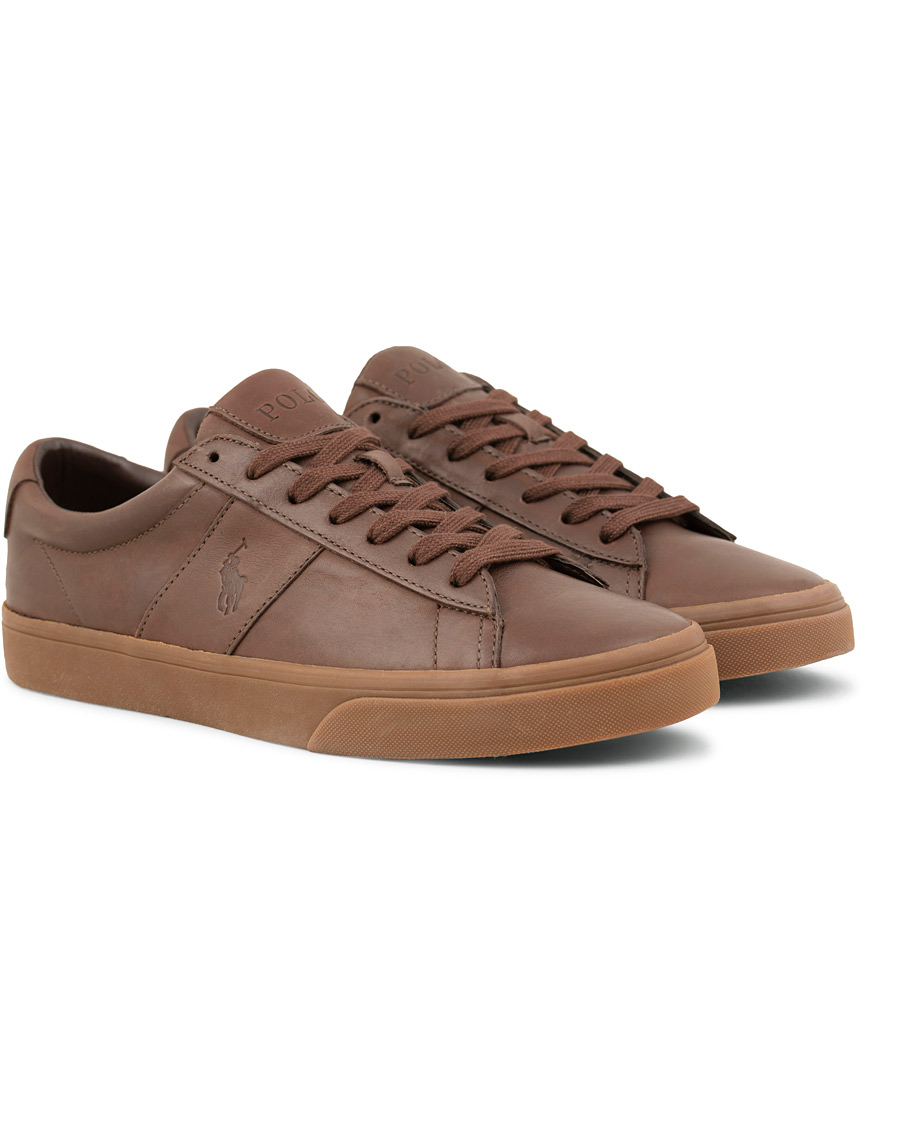 Herre | Polo Ralph Lauren Sayer Leather Sneaker Dark Brown | Polo Ralph Lauren | Sayer Leather Sneaker Dark Brown