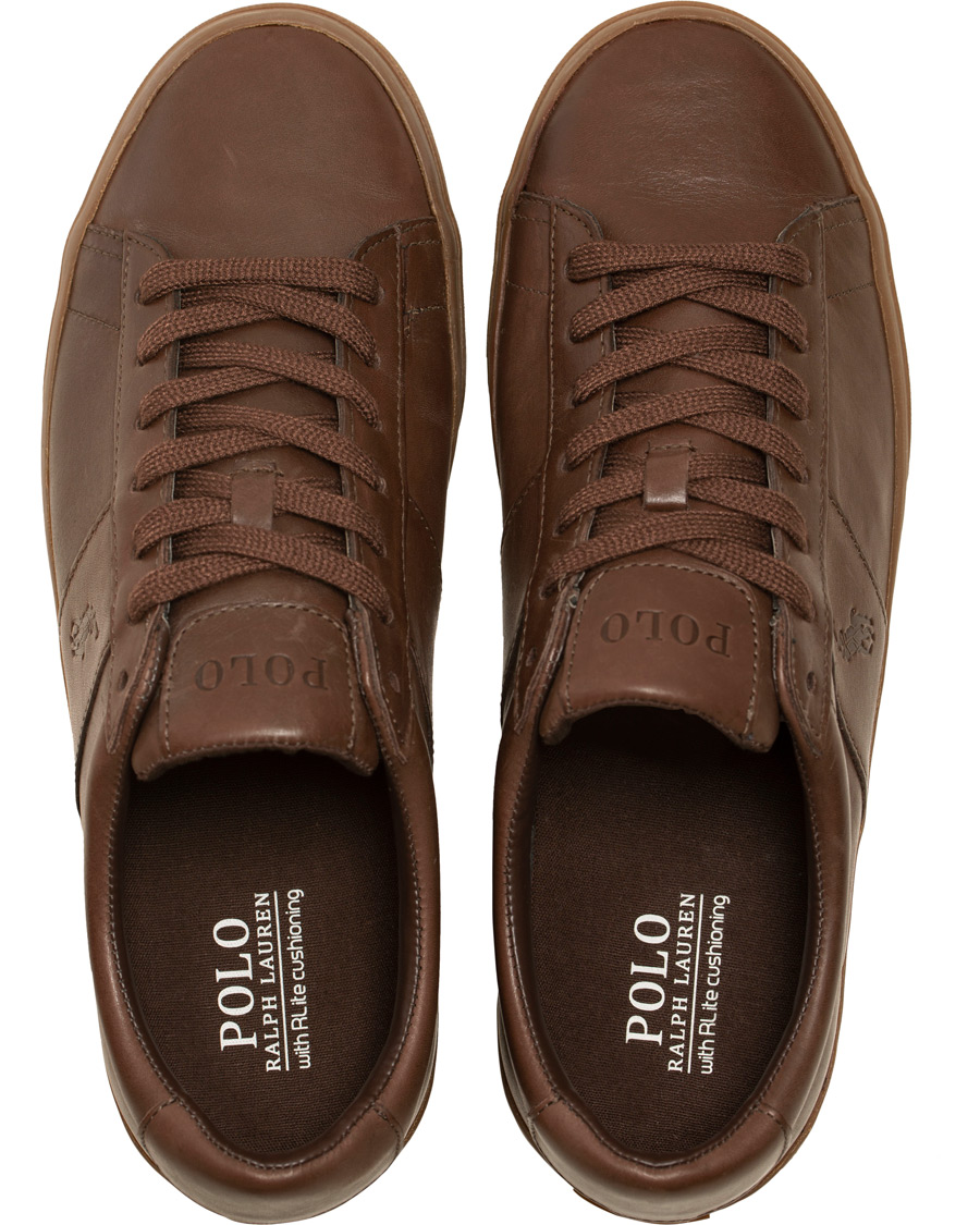 Herre | Polo Ralph Lauren Sayer Leather Sneaker Dark Brown | Polo Ralph Lauren | Sayer Leather Sneaker Dark Brown
