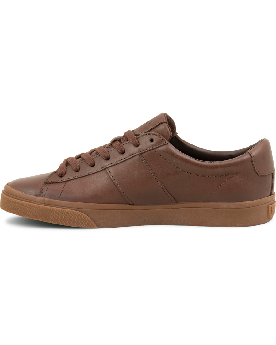 Herre | Polo Ralph Lauren Sayer Leather Sneaker Dark Brown | Polo Ralph Lauren | Sayer Leather Sneaker Dark Brown