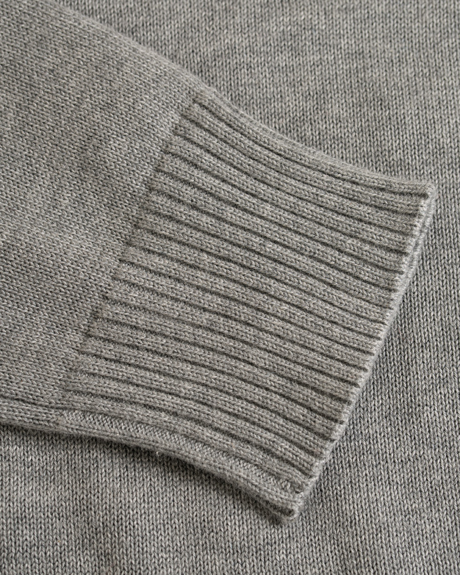 Herre | Trøjer | Hackett | Cotton Half Zip Grey