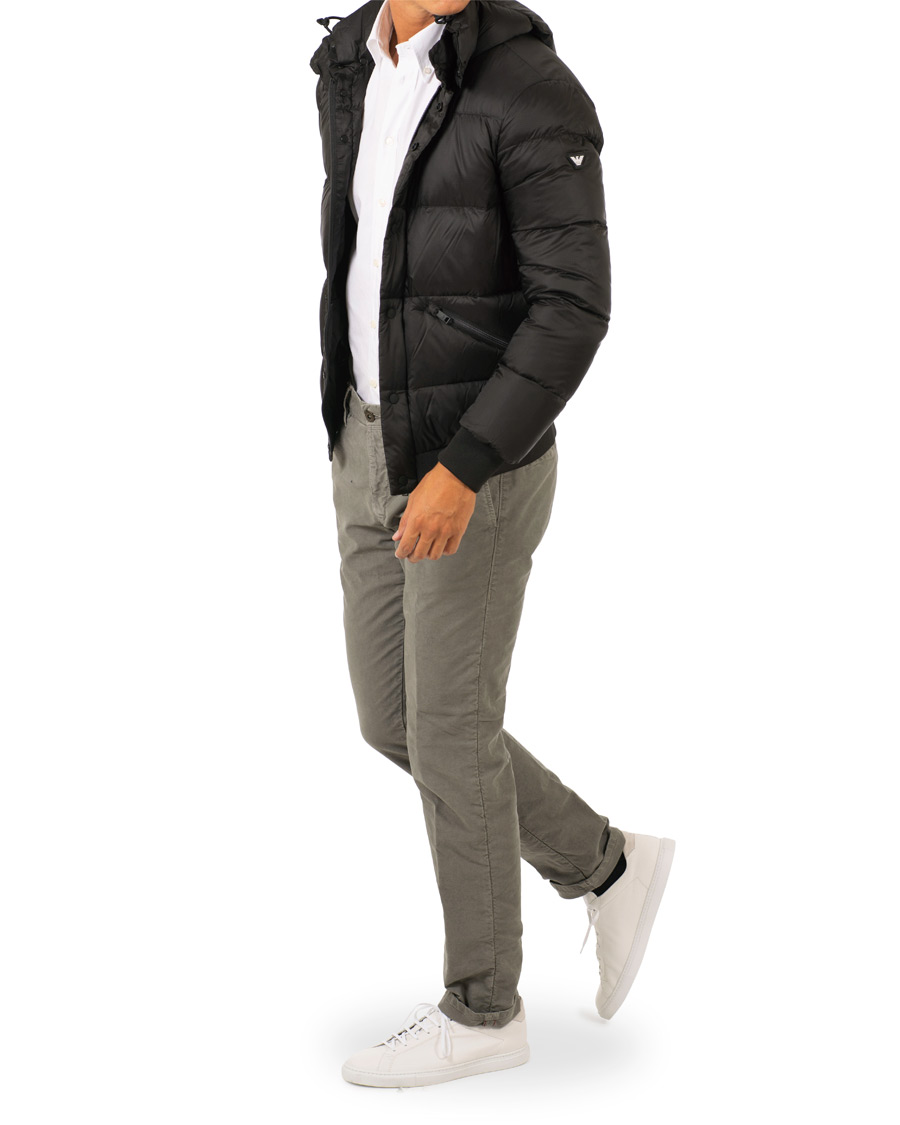 Herre | Jakker | Emporio Armani | Down Hooded Jacket Black