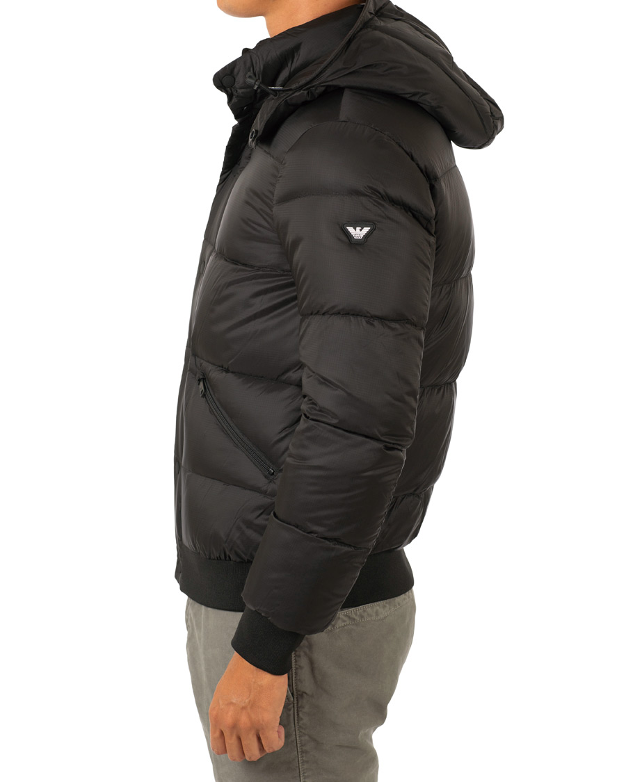 Herre | Jakker | Emporio Armani | Down Hooded Jacket Black