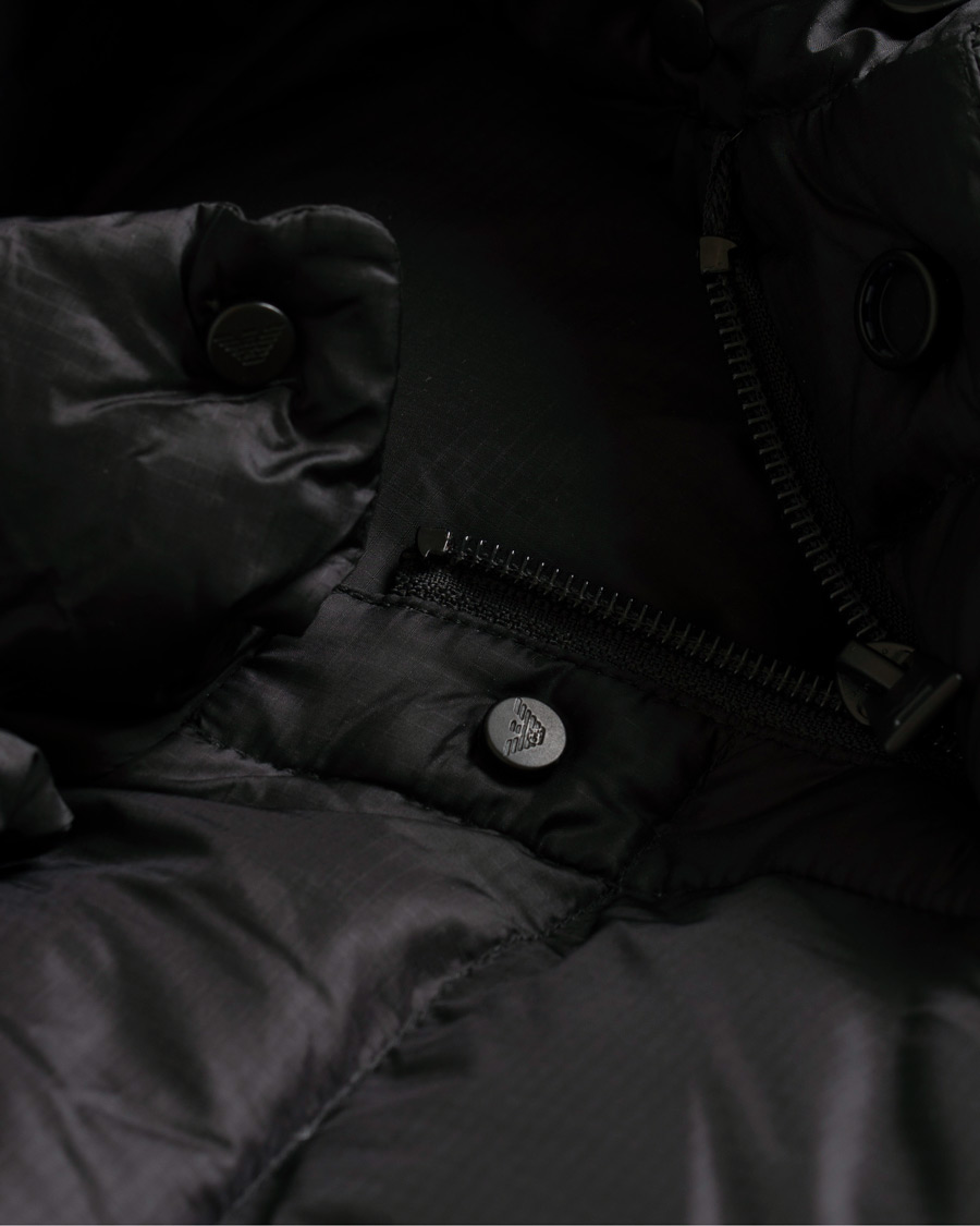 Herre | Jakker | Emporio Armani | Down Hooded Jacket Black