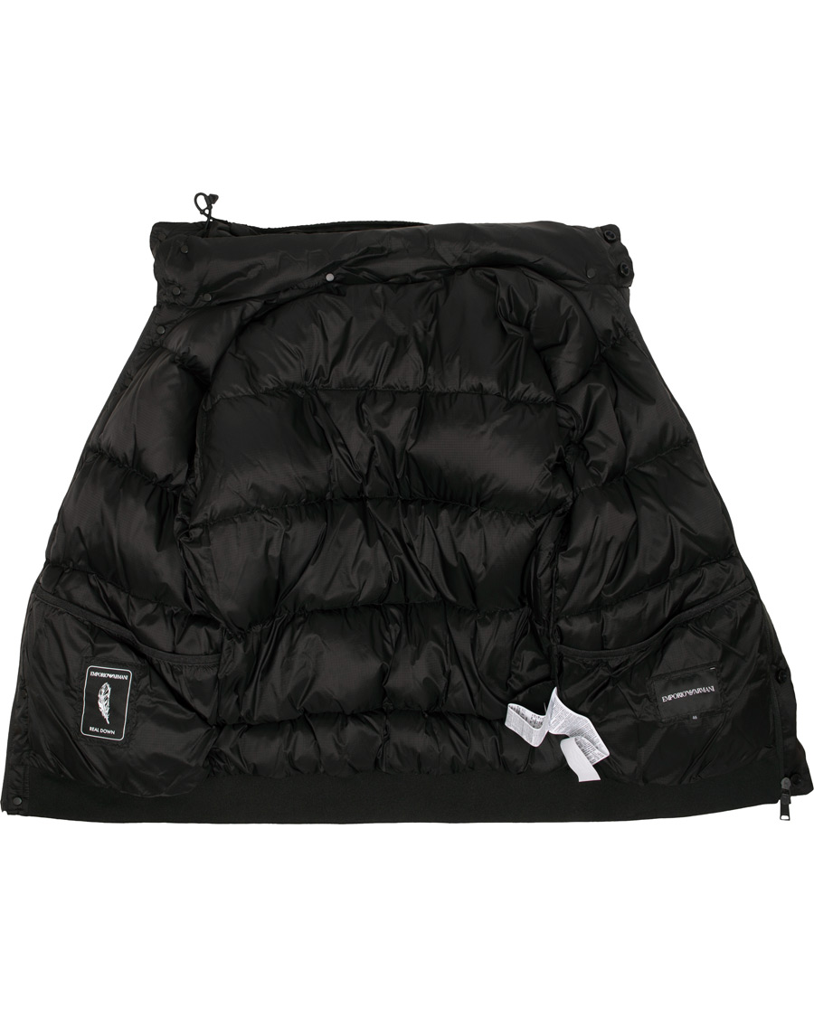 Herre | Jakker | Emporio Armani | Down Hooded Jacket Black