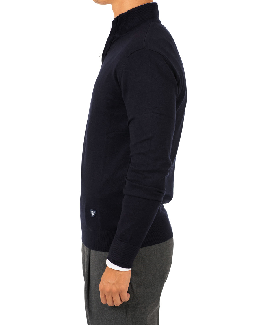 Herre | Trøjer | Emporio Armani | Half Zip Sweater Navy