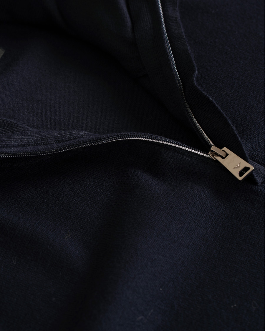 Herre | Trøjer | Emporio Armani | Half Zip Sweater Navy