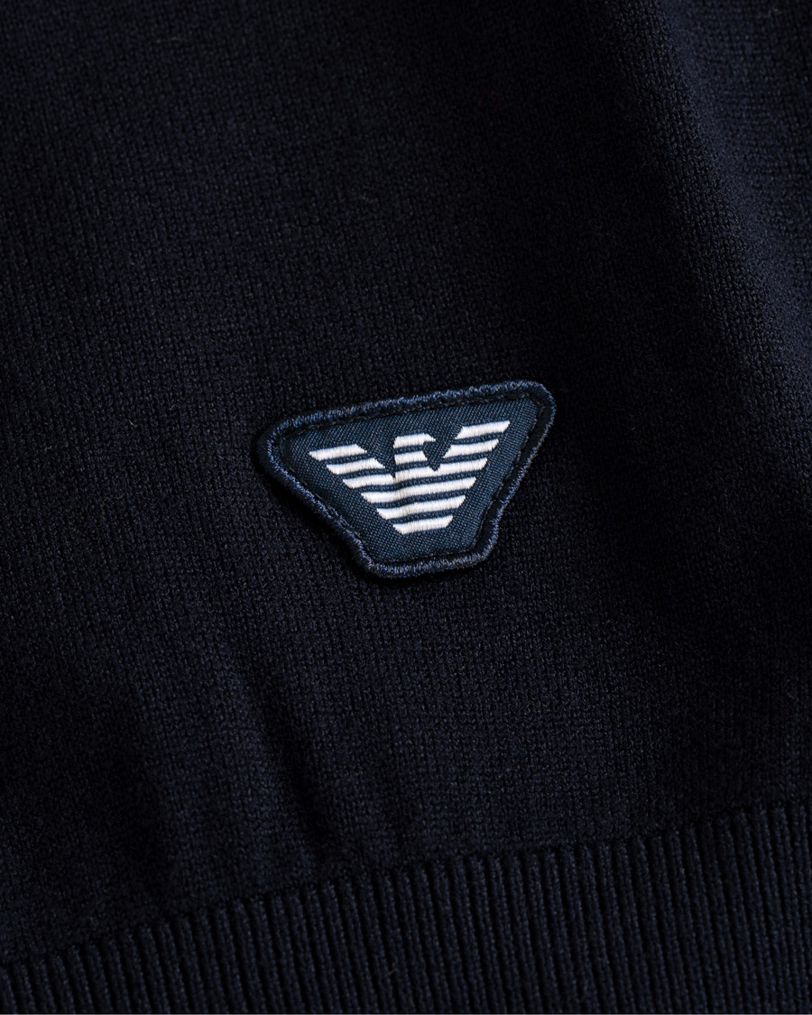 Herre | Trøjer | Emporio Armani | Half Zip Sweater Navy