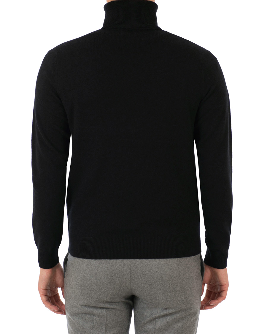 Herre | Trøjer | Ralph Lauren Purple Label | Handknit Cashmere Ralph Rollneck Classic Black