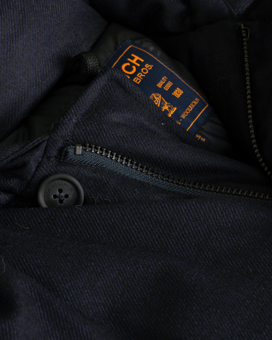 Herre | Jakker | Woolrich | Loro Piana Arctic Parka DF Navy Melton