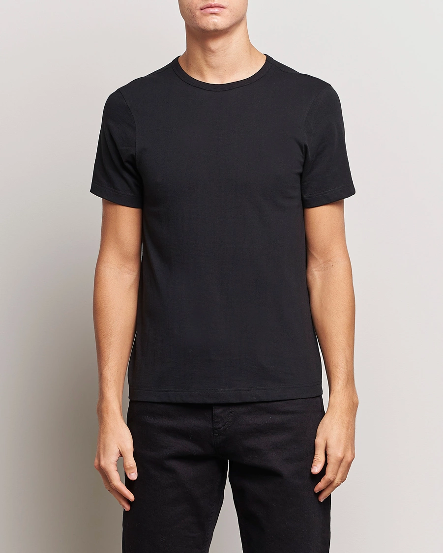 Herre | Tøj | Merz b. Schwanen | 1950s Classic Loopwheeled T-Shirt Black