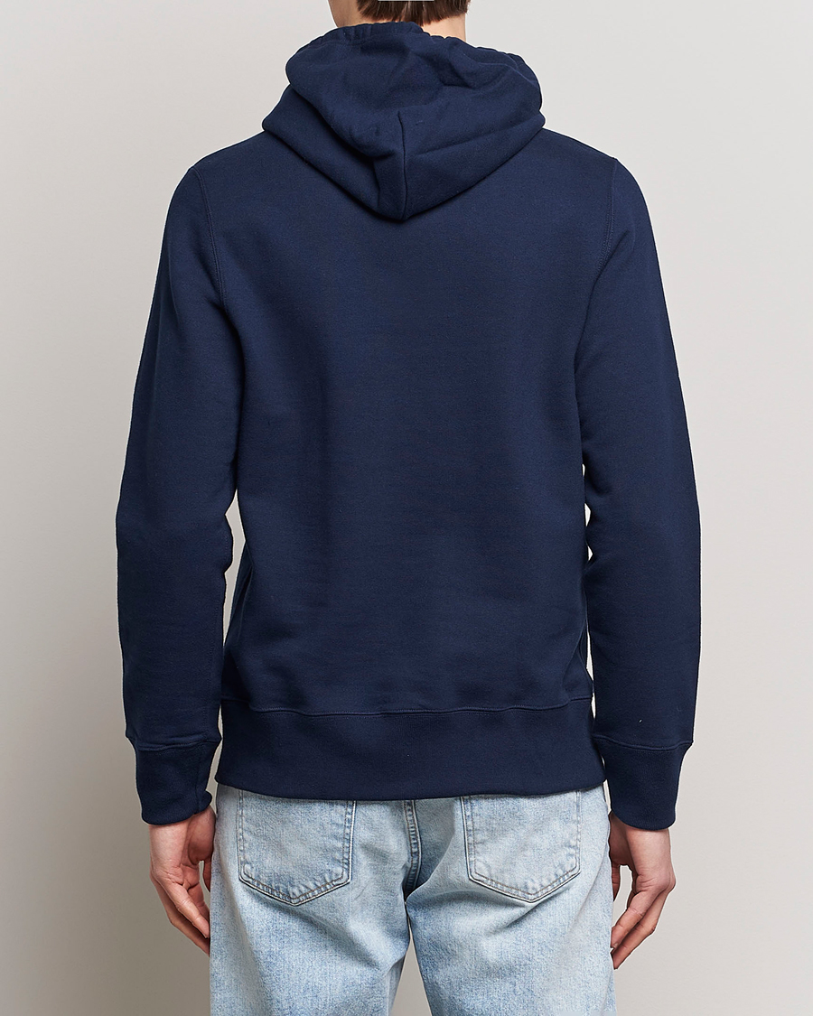 Herre | Trøjer | Merz b. Schwanen | Cotton Loopwheeled Hoodie Ink Blue