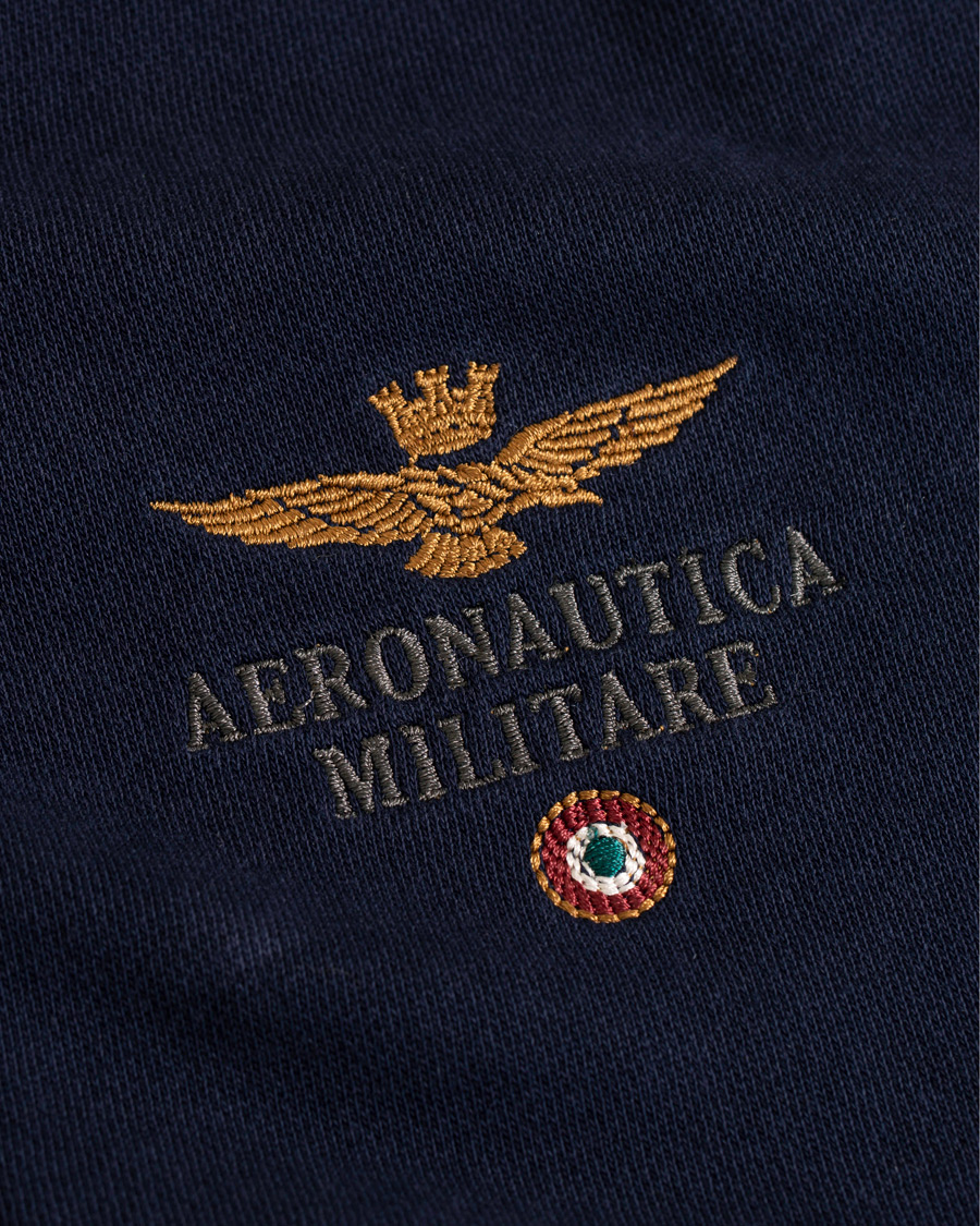 Herre | Trøjer | Aeronautica Militare | AF348 Full Zip Hoodie Navy
