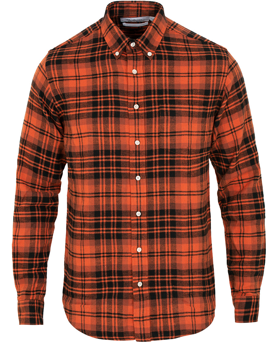 Herre | Skjorter | Schnayderman?s | Large Check Rost/Black Twill Shirt