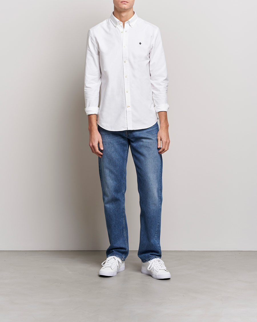 Herre | Tøj | Morris | Oxford Button Down Cotton Shirt White
